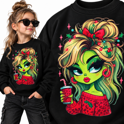 BLUZA ŚWIĄTECZNA GRINCH WIFE